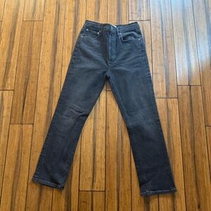 Women's Classic Black Straight Jeans